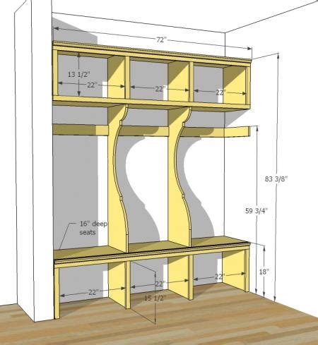 Size Of Cubbies In Mudroom