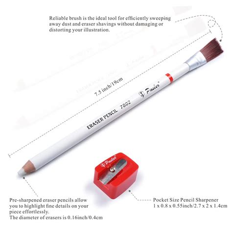 Size Of Pencil Eraser