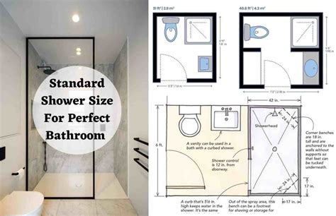 Size Of Standard Shower