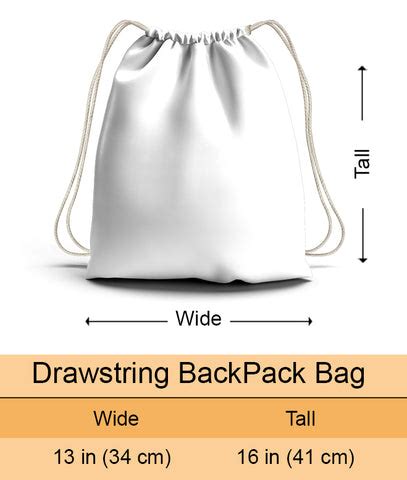 Sizes Of Drawstring Bags