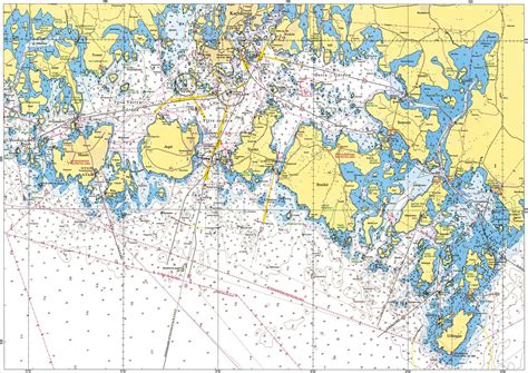 Sjökort Blekinge Skärgård Europa Karta