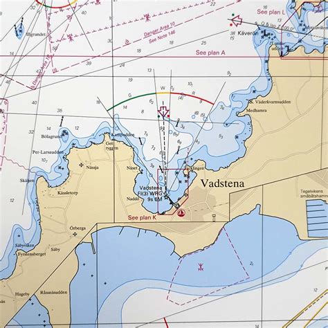 Sjökortsservett Norra Öresund KajutanDesign