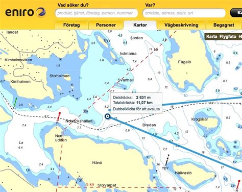 Inramat sjökort Hunnebo UA Gullholmen Kartkungen Sjökort 933