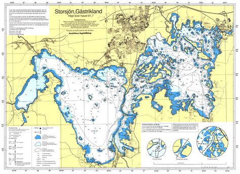 Storsjön Sandviken Sjökort Europa Karta
