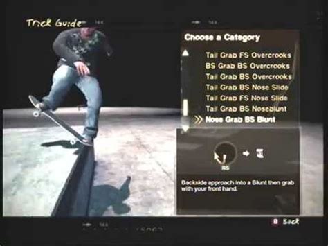 Skate 2 Trick List