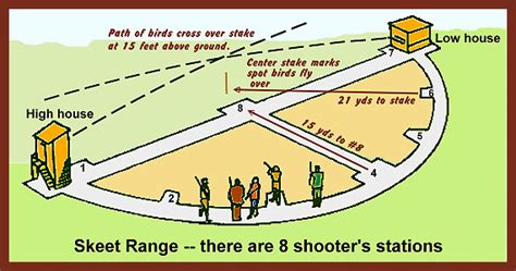 • Skeet field diagram
