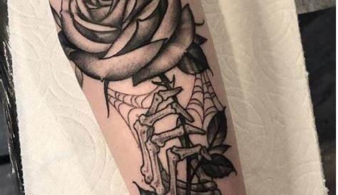 Skeleton Hand Holding Rose Tattoo Meaning Pin On Tatted