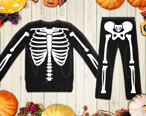 skeleton svg, halloween costume cut fil Design Bundles