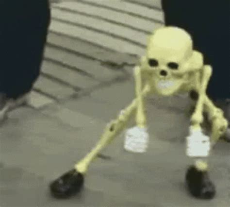 skeleton dancing gif meme
