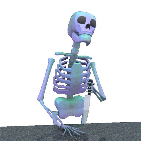 skeleton face gif meme