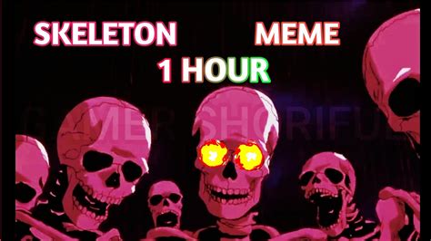 skeleton on fan meme 1 hour