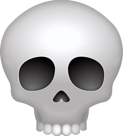 skeleton skull emoji iphone
