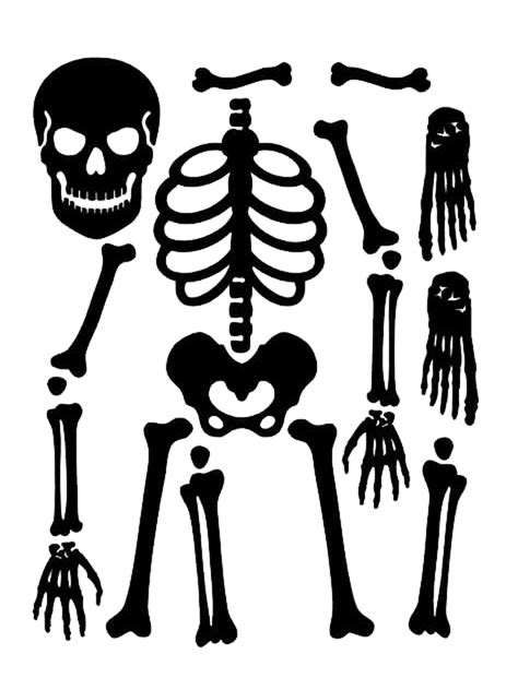 Skeleton Stencils Printable