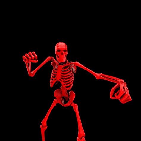 skeleton thumbs up gif meaning