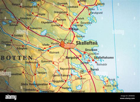 skelleftea sweden map