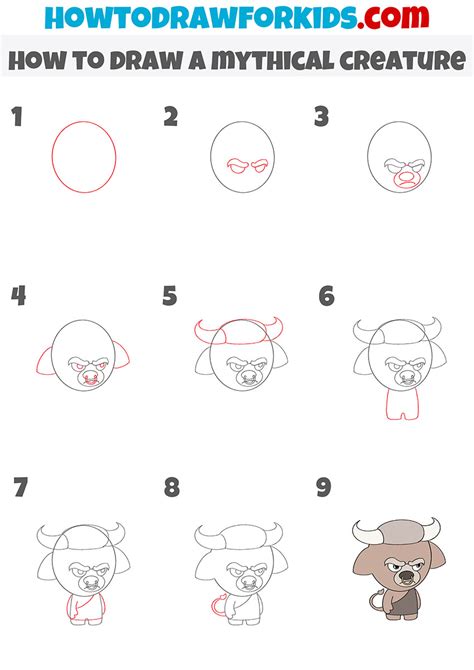 Free Sketch How To Draw Mythical Step By Step For Kids