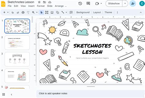Sketch Notes Google Slides