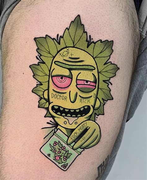 Controversial Sketch Rick And Morty Tattoo Designs 2023