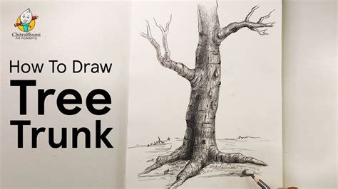 Sketching the trunk and branches of a tree
