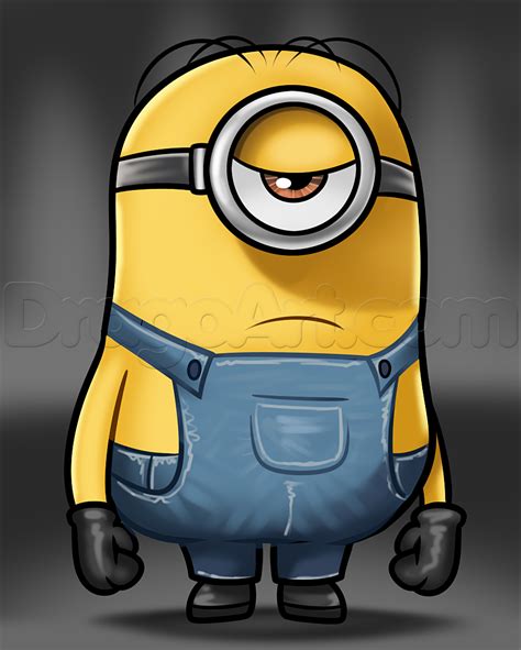 How To Draw a Minion Sketch Tutorial YouTube