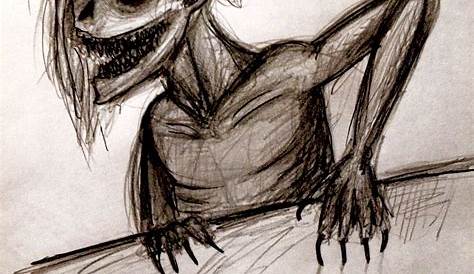 Creepy Monster Drawing at GetDrawings.com | Free for personal use