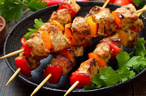 skewering beef kebabs