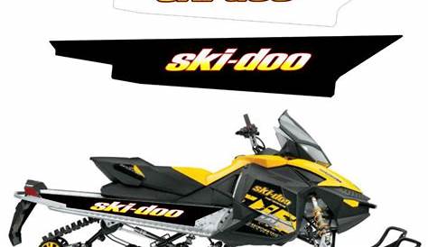 Ski-Doo racing kit- set of stickers - sport stickers - yellow SK-180 | eBay