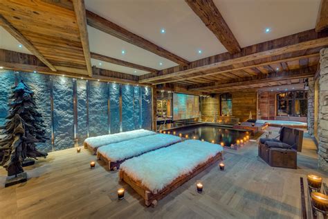 ski chalet packages with spa access