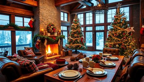 Ski Chalet Xmas Decor
