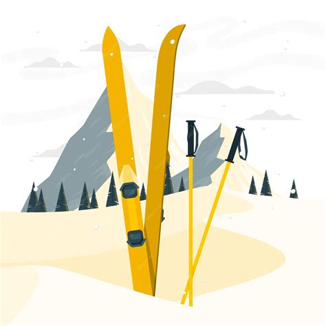 Ski Design Illustration
