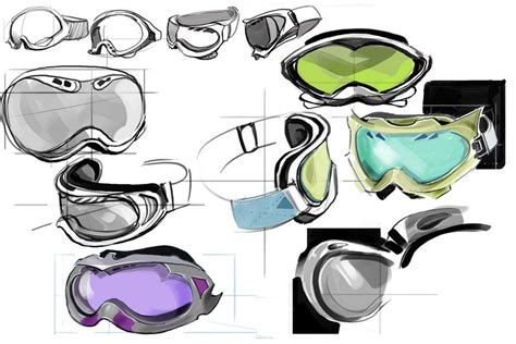 Ski Goggles Design Sketch