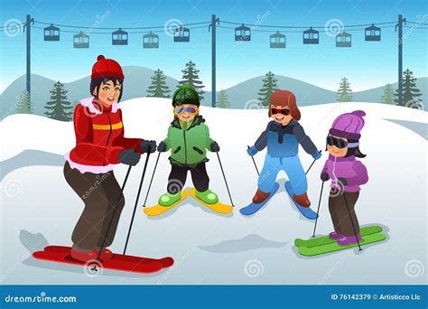 Ski Instructor Illustration