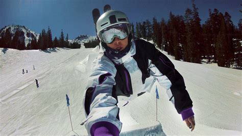 Ski Snowboard Sitting Trick