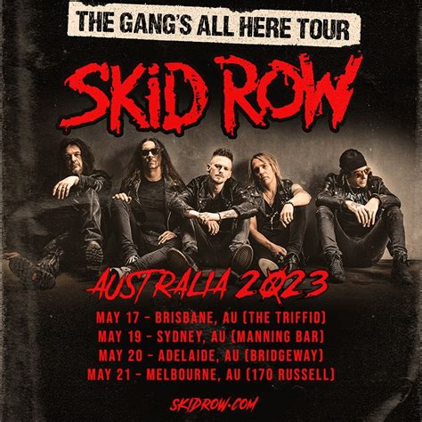 skid row australian tour 2023