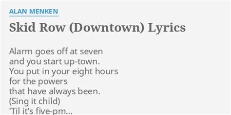 skid row downtown lyrics