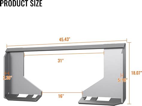 Skid Steer Attachment Plate Specs