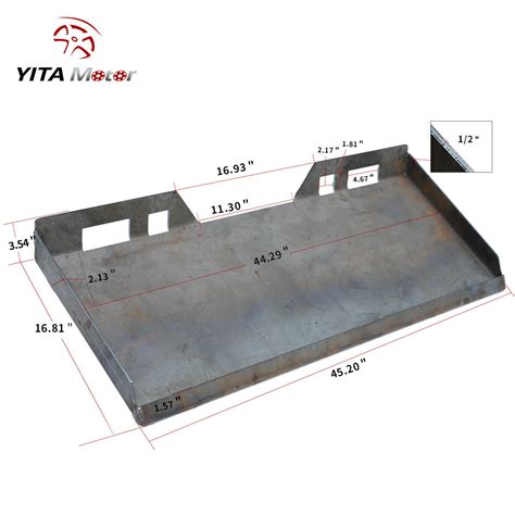 Skid Steer Plate Dimensions