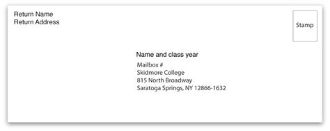 Skidmore Student Mailing Address
