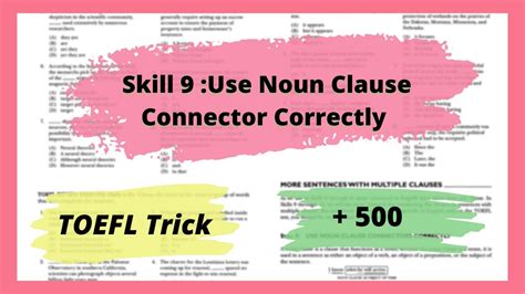 skill 9 use noun clause connectors correctly