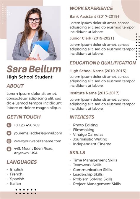 skills examples for resume student