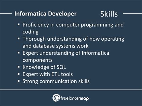 skills required for informatica developer