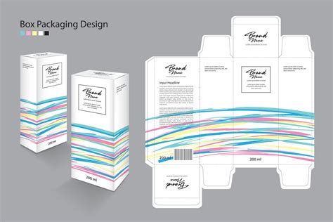 Skin Care Packaging Drawing