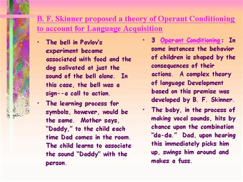 Skinner Theory Of Language Development