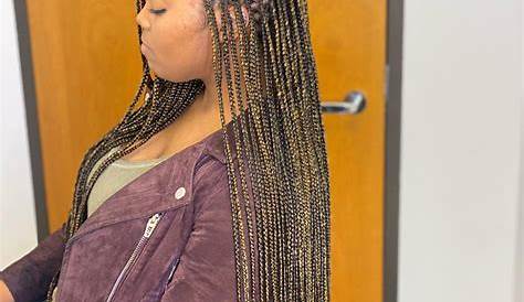 Skinny Small Triangle Braids Knotless [Video] In 2020 Natural Hair