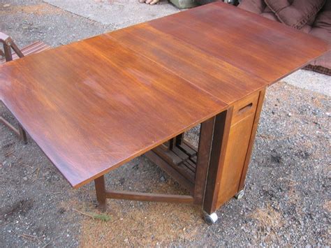 skinny drop leaf dining table w 4 hideaway wood
