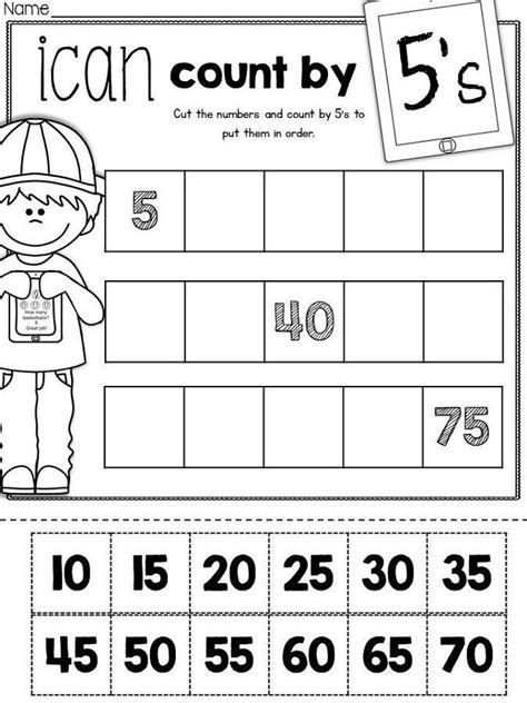 skip count by 5s worksheet