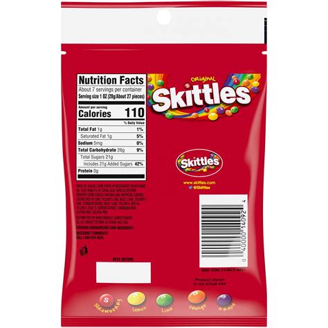 Skittles Gummies Serving Size