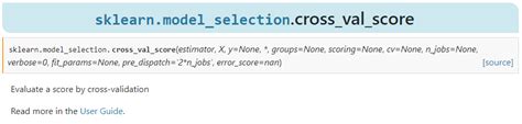 sklearn cross_val_score scoring options
