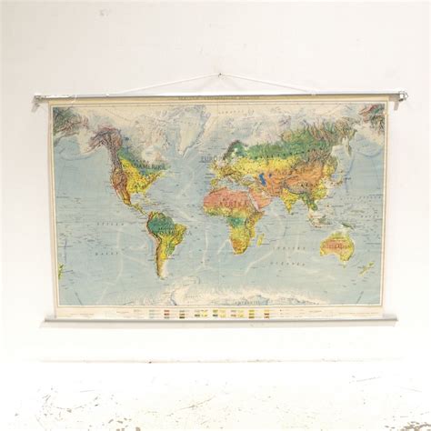 Skolplansch Världskarta.