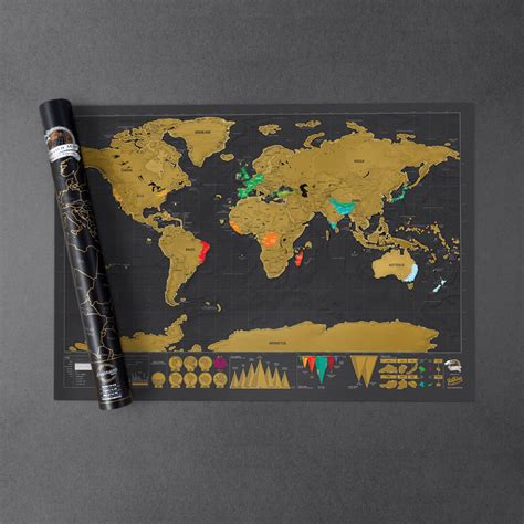 Köp Scratch map , Skrapkarta Världskarta Fyndiq